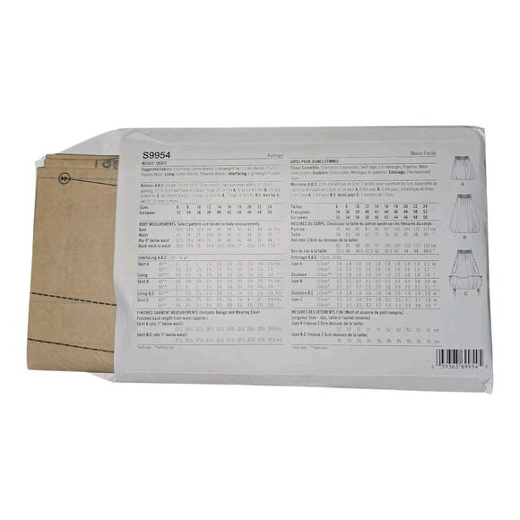 Simplicity Sewing Skirt Pattern S9954 - Size: U5 (16-24) - Picture 3 of 3